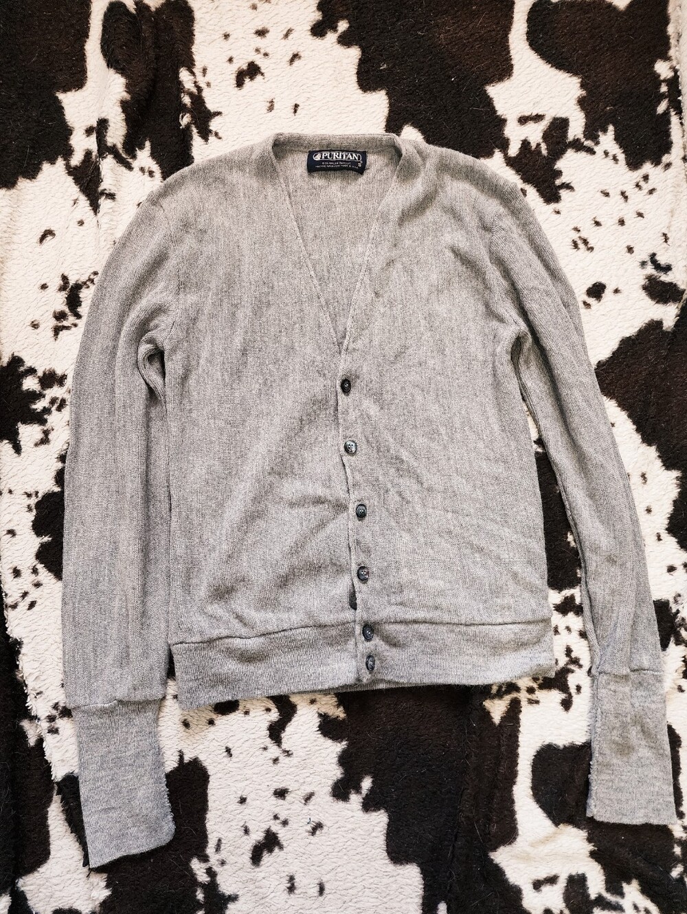 WOMEN'S 80'S/90'S CARDI - GRAY